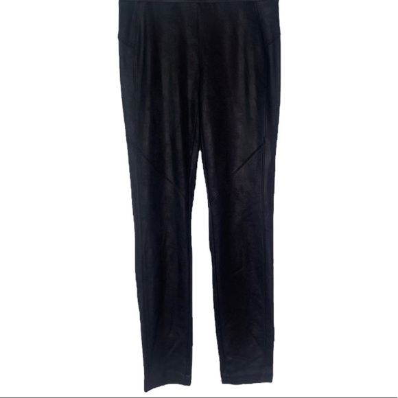 CONRAD C BLACK FAUX LEATHER LEGGINGS WOMEN TIGHT SIZE SMALL - Picture 1 of 8